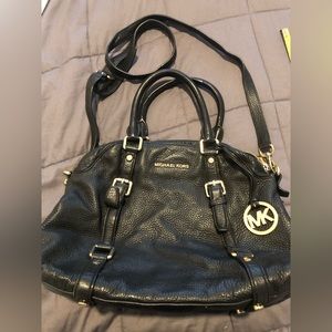 Black leather Michael Kors, small tote purse